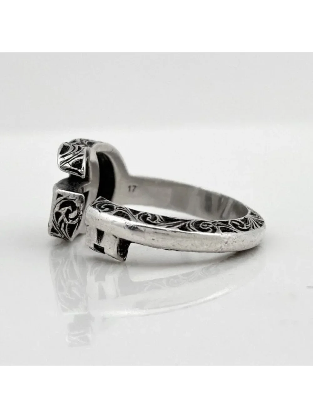 Gucci GG Marmont Ring Double Silver - Picture 2 of 6